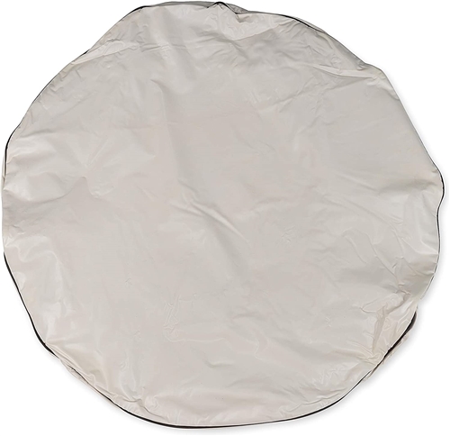 Camco 45355 Vinyl Spare Tire Cover - Colonial White - 28''