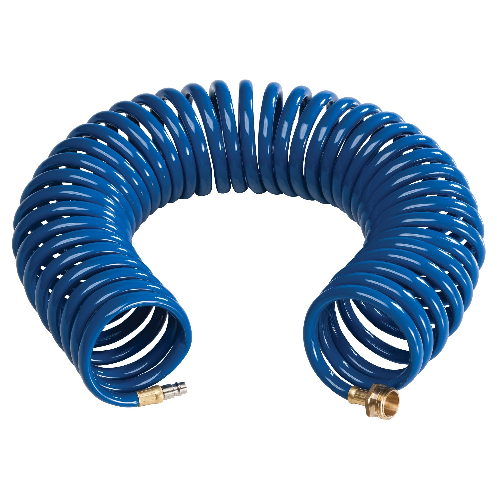 Empire Brass Crd-Coil-Blu-Hs Blue Coiled Extension Hose For Quick Disconnect Valves - 15'