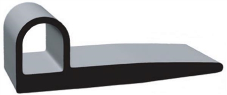 Clean Seal 2452ST-50 P-Type Door Window Channel Seal - 2-5/8'' x 7/8''
