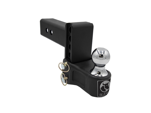 Blue Ox BXH12241 Adjustable Hitch Ball Mount, 2-1/2'' Receiver, 4'' Drop/Rise, With 2'' Ball, 12,000 Lbs
