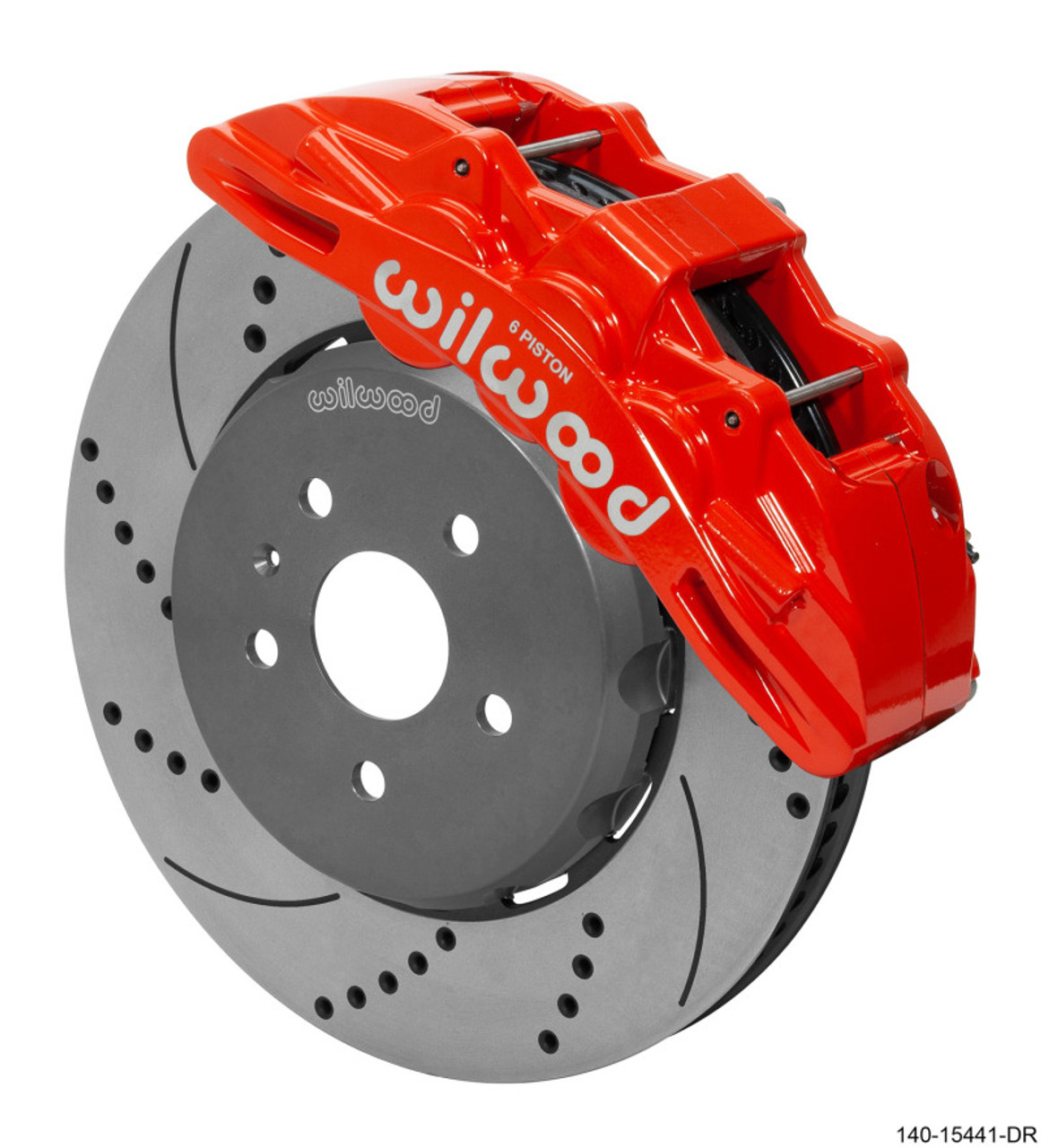 Wilwood SX6R Front 15" Big Brake Kit w/ Drilled & Slotted Rotors & 6 Piston Red Calipers :: 2016-2024 Camaro