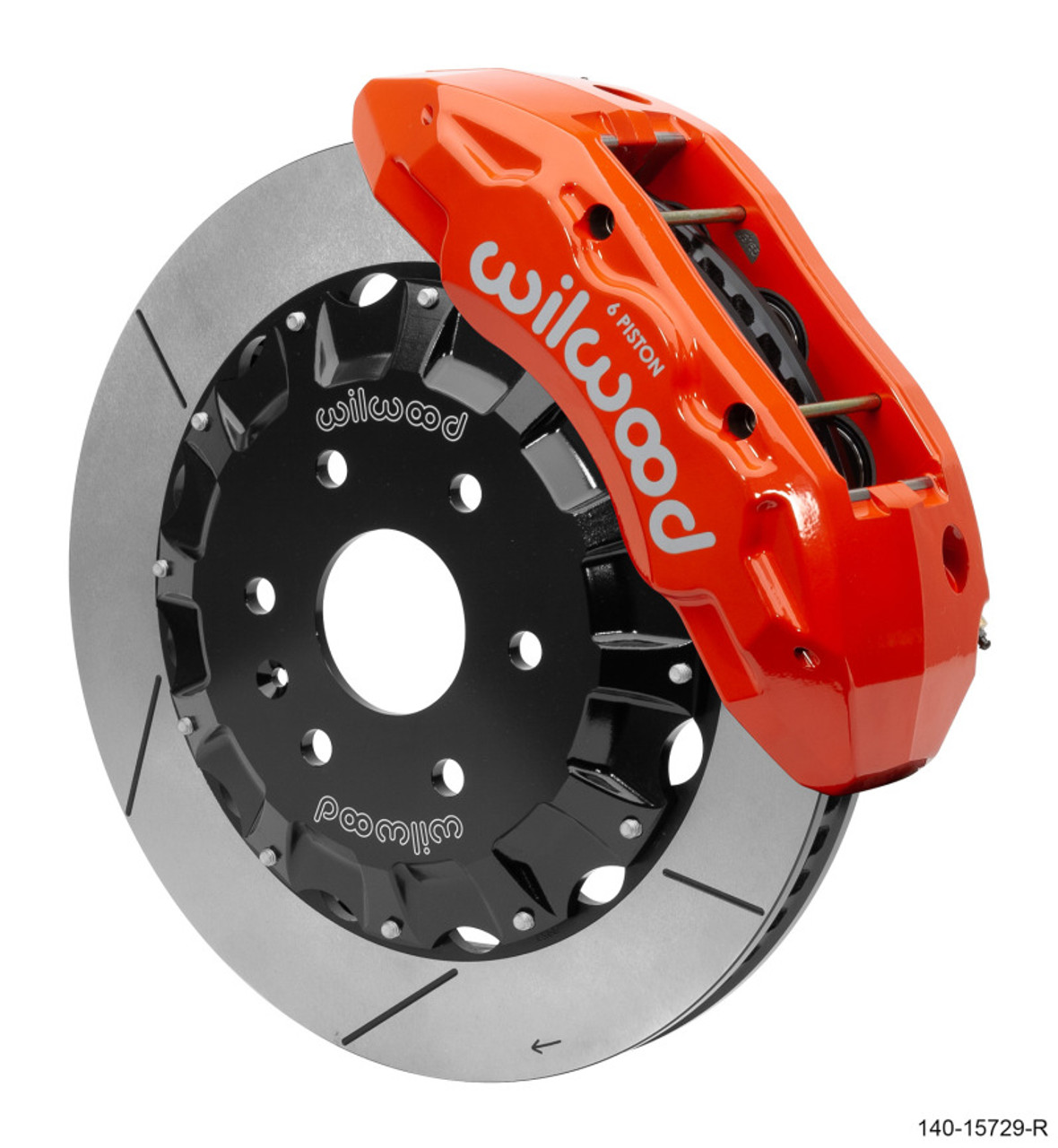 Wilwood TX6R Front 16" Big Brake Kit w/ Slotted Rotors & 6 Piston Red Calipers :: 2019-2025 Silverado & GMC Sierra 1500