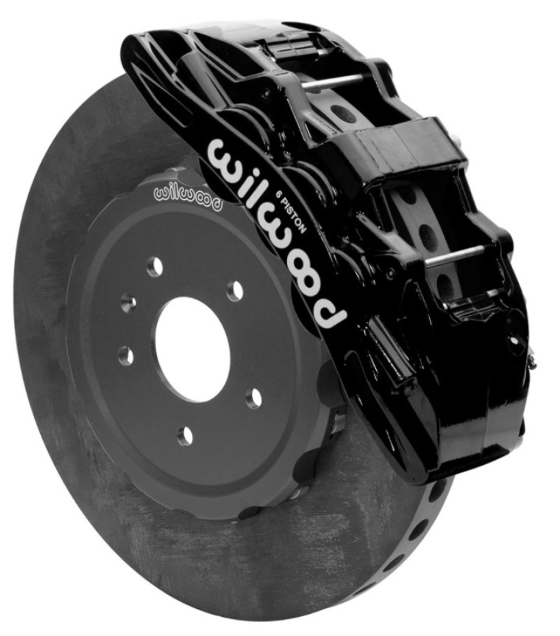 Wilwood SX6R WCCB Front 15" Carbon Ceramic Big Brake Kit w/ Slotted Rotors & 6 Piston Black Calipers :: 2014-2019 Corvette