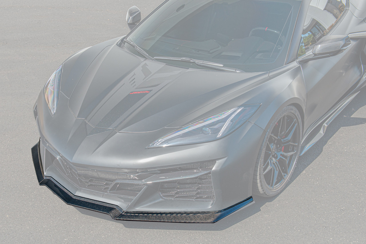 EOS 3-Piece Front Splitter, Carbon Fiber :: 2023-2025 C8 Corvette Z06 & E-Ray