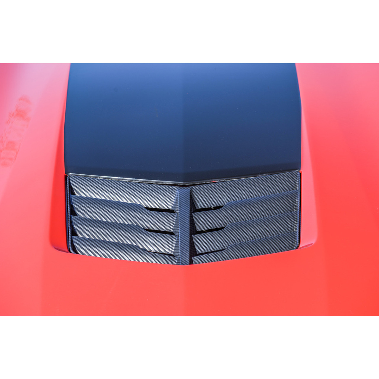 EOS Z06 Style Hood Vent, Hydro-Dipped Carbon Fiber :: 2014-2019 C7 Stingray, Z51 & Grand Sport
