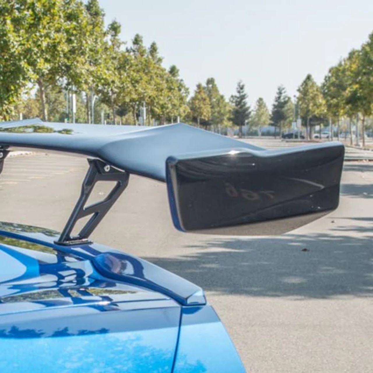 EOS ZR1 Rear Wing Side Winglets, Carbon Flash Metallic :: 2014-2019 C7 Corvette w/ ZR1 Style Rear High Wing Spoiler