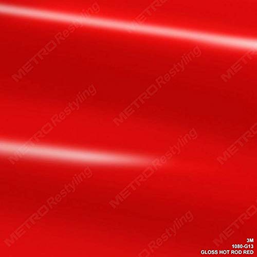 3M 1080 G13 Gloss Hot Rod Red 5Ft X 25Ft (125 Sq/Ft) Car Wrap Vinyl Film