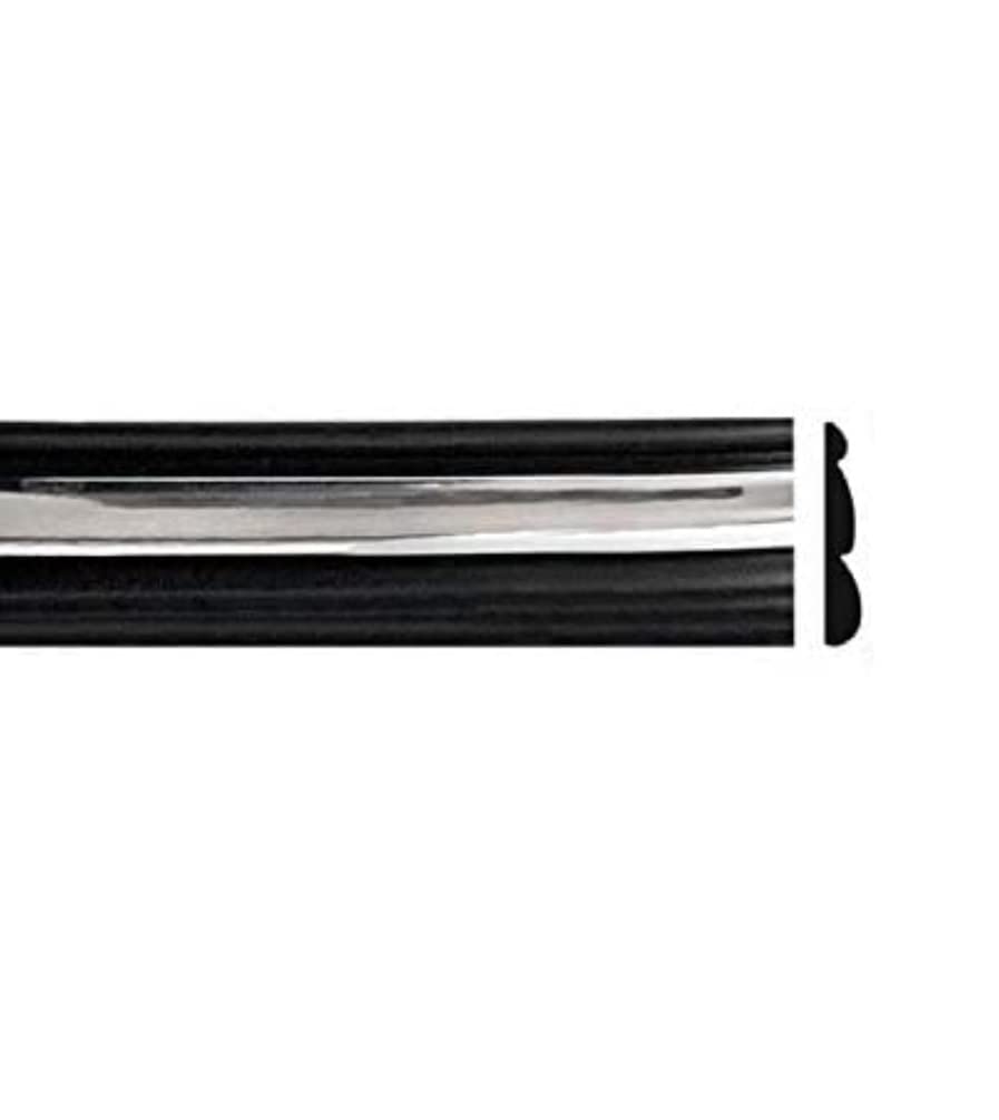Black Chrome Side Body Trim Molding Replacement For 1992-1996 F150, F250, F350, Bronco - 2'' Wide (Quarter Roll - 6 Ft)