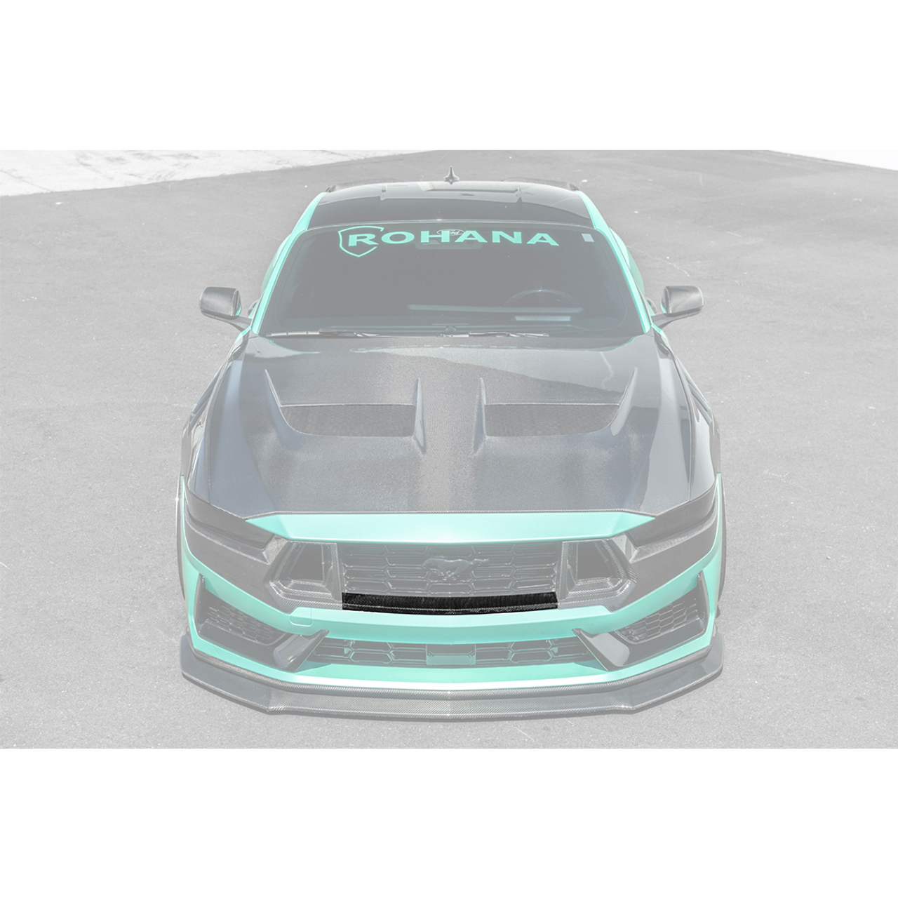 EOS Upper Middle Grille Trim, Carbon Fiber :: 2024-2025 Ford Mustang Dark Horse