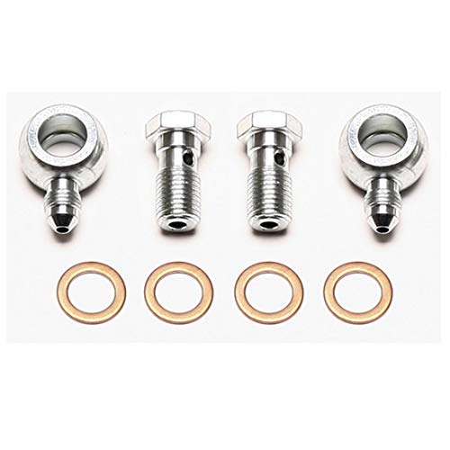 Banjo Fitting Kit, -3 Male To 7/16, Banjo Bolts & Crush Washers (2 Qty)