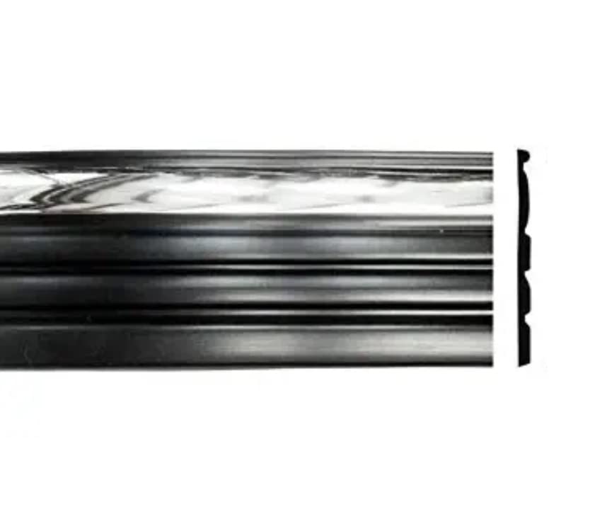 Automotive Authority Black Chrome Side Body Trim Molding For 1999-2006 Chevy Silverado - 3-7/8'' Wide (Half Roll - 10 Ft)