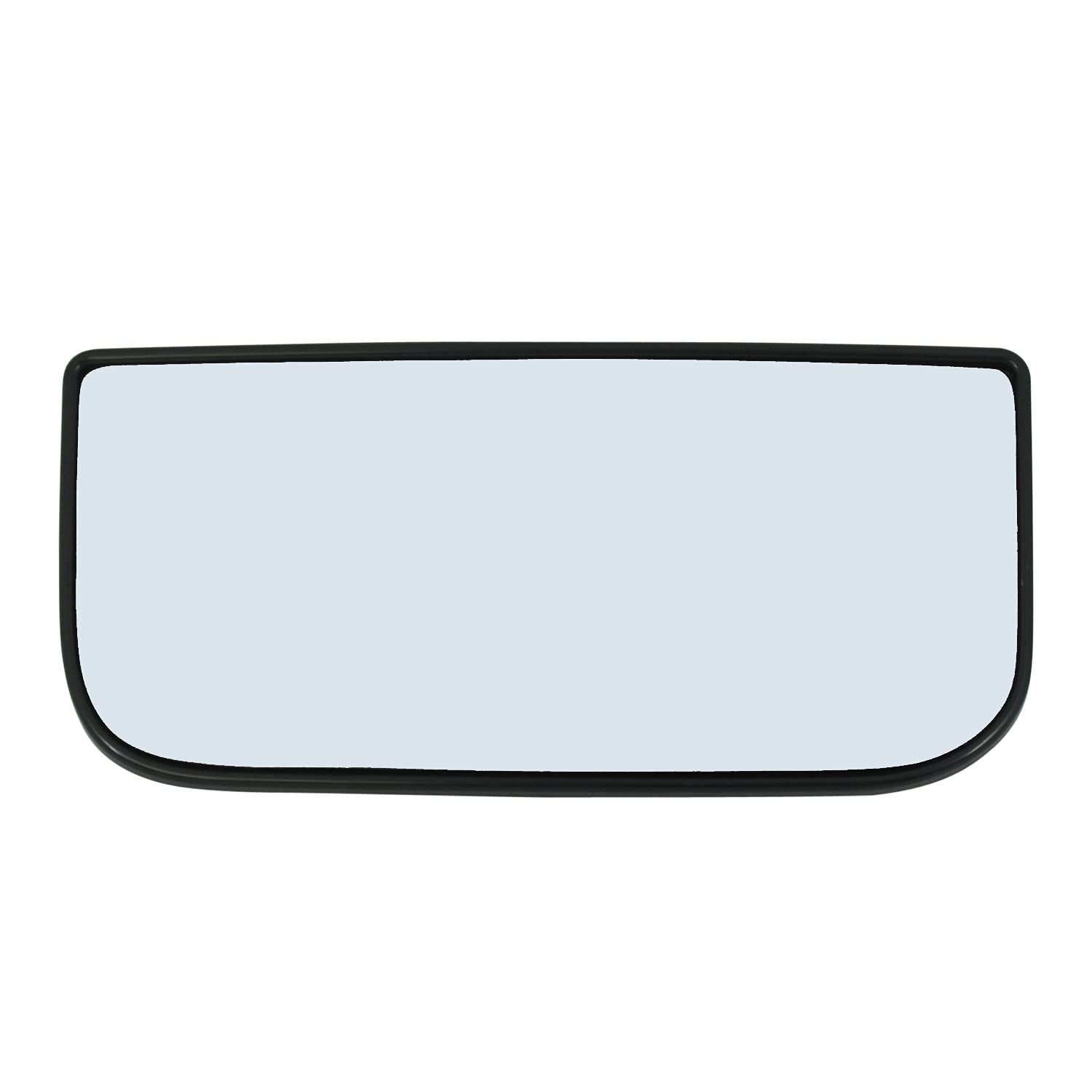 Driver Side Mirror Glass Assembly With Plastic Backing Plate Lower Bottom Towing Compatible With 2006-2020 Chevrolet Gmc Silvera