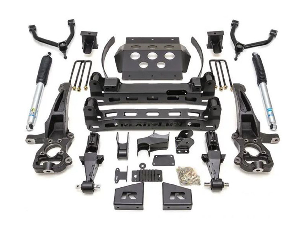 ReadyLIFT 8" Lift Kit w/ Blistein Extended Rear Shocks :: 2019-2025 Silverado & GMC Sierra 1500 4WD Non-Trail Boss/AT4