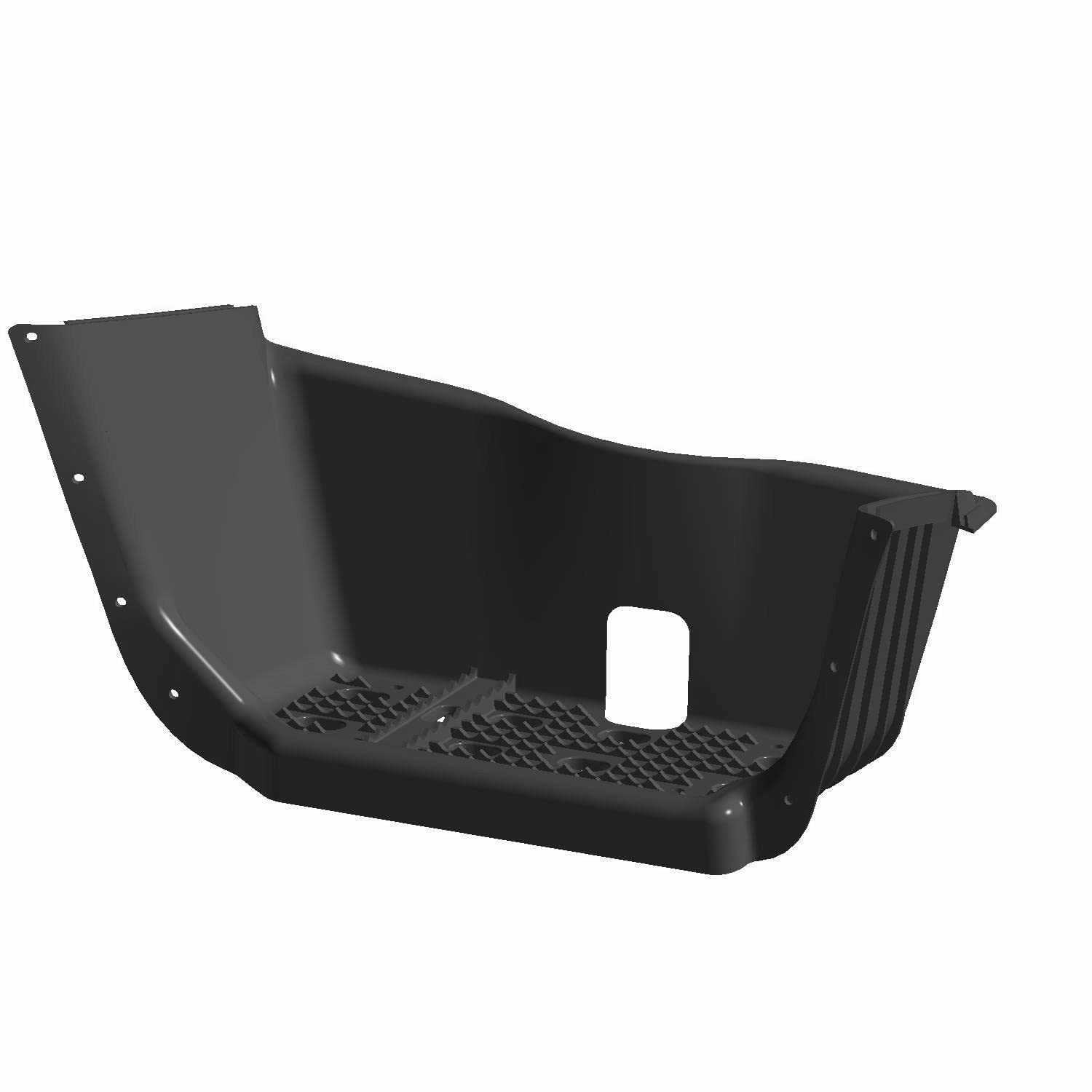 Polaris Atv Right Hand Service Nylon Footwell, Gloss Black, Genuine Oem Part 5433929-070, Qty 1