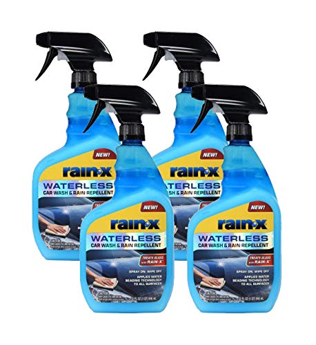 Rain-X 620100 Waterless Car Wash & Rain Repellent, 32 Oz. (Pack Of 4)