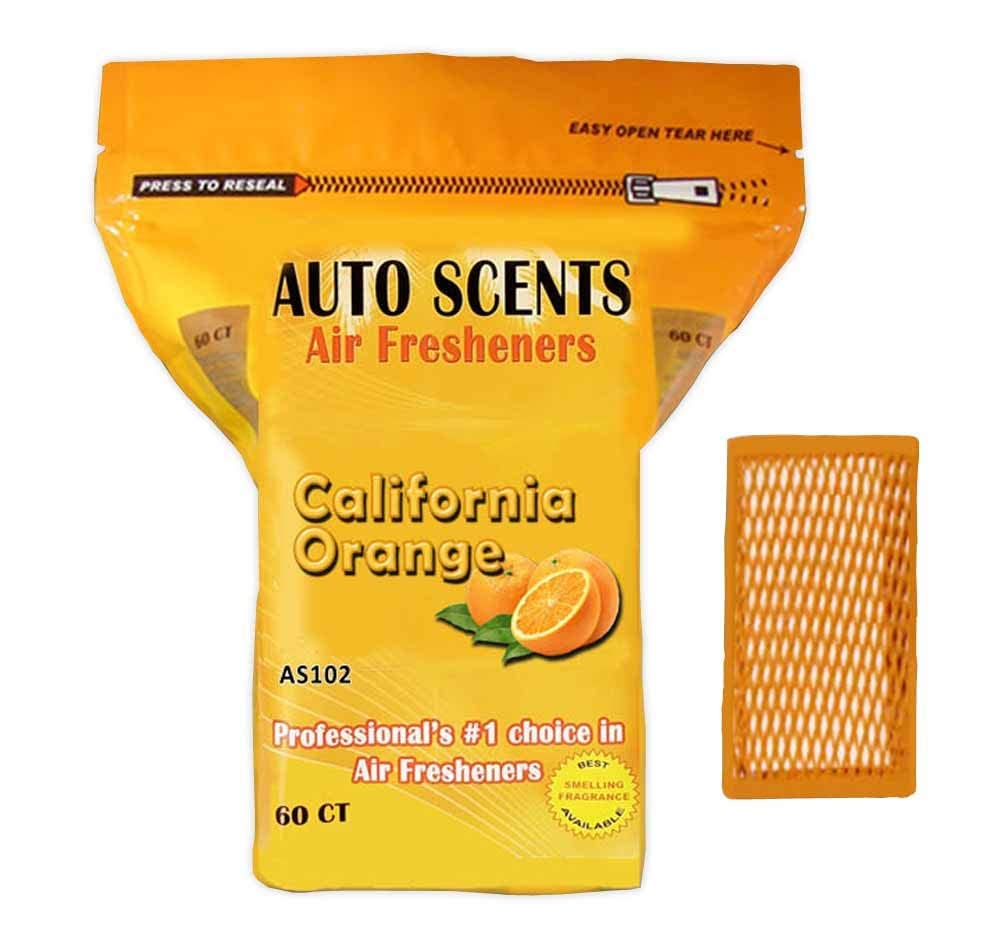 California Orange Scent Professional Air Freshener Pads - Remove The Worst Smells With These Heavy Duty Pads (60 Pads Per Pack)