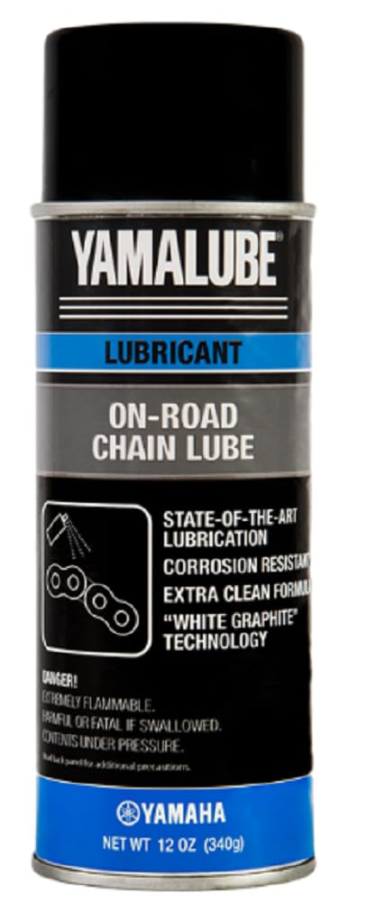 Yamaha Original Oem Yamalube Acc-Chain-On-Aa White Graphite On-Road Formulated Chain Lubricant And Protectant Yamalube Oem - (1)