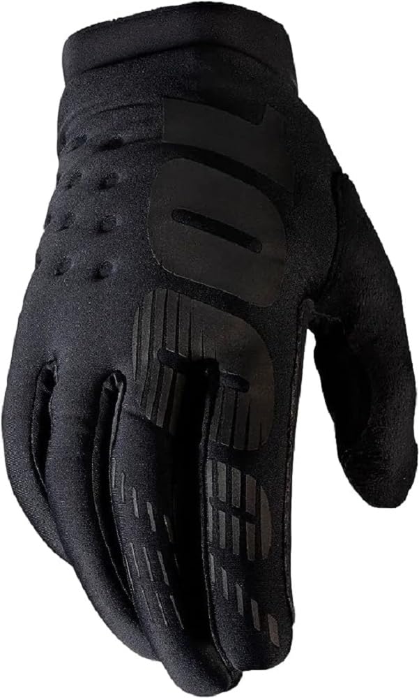 100% Brisker Cold Weather Motocross & Mountain Bike Gloves - Warm Winter Mtb & Mx Powersport Racing Protective Gear