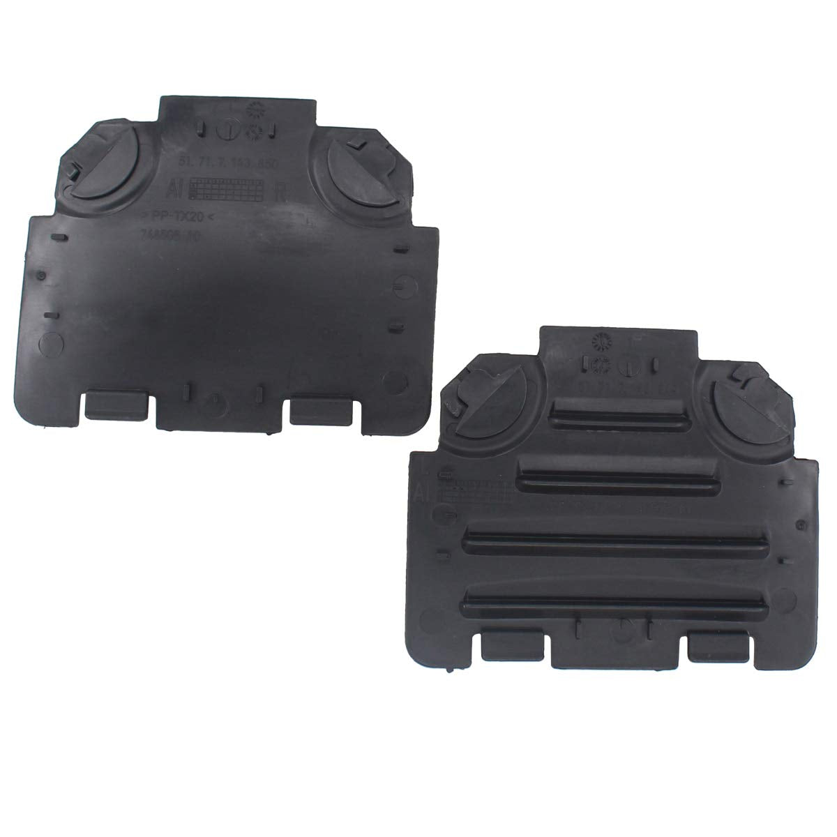 Newyall Set Of 2 Front Left Driver And Right Passenger Fender Liner Access Vent Cover