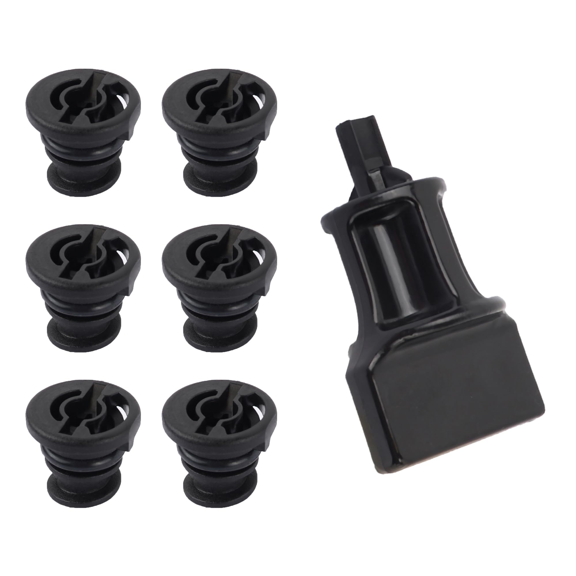 6Pcs Car Engine Oil Drain Plug With Oil Drain Plug Removal Tool Replacement Oem#06L103801,Compatible With Volkswagen Audi,Perfec