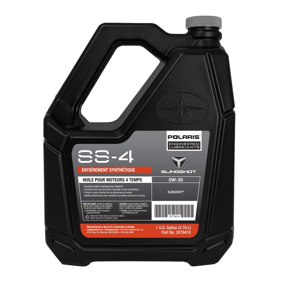 Polaris Slingshot Ss-4 Full Synthetic Oil 5W-30 For All Models, High Temperature Viscosity Protection, Enhanced Engine Performan