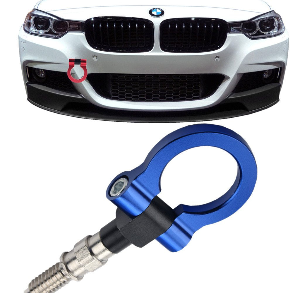 Jgr Track Racing Style Tow Hook Towing Eye Cnc Aluminum Screw On Car Accessories Front Rear Bumper Compatible With Bmw 3 Series