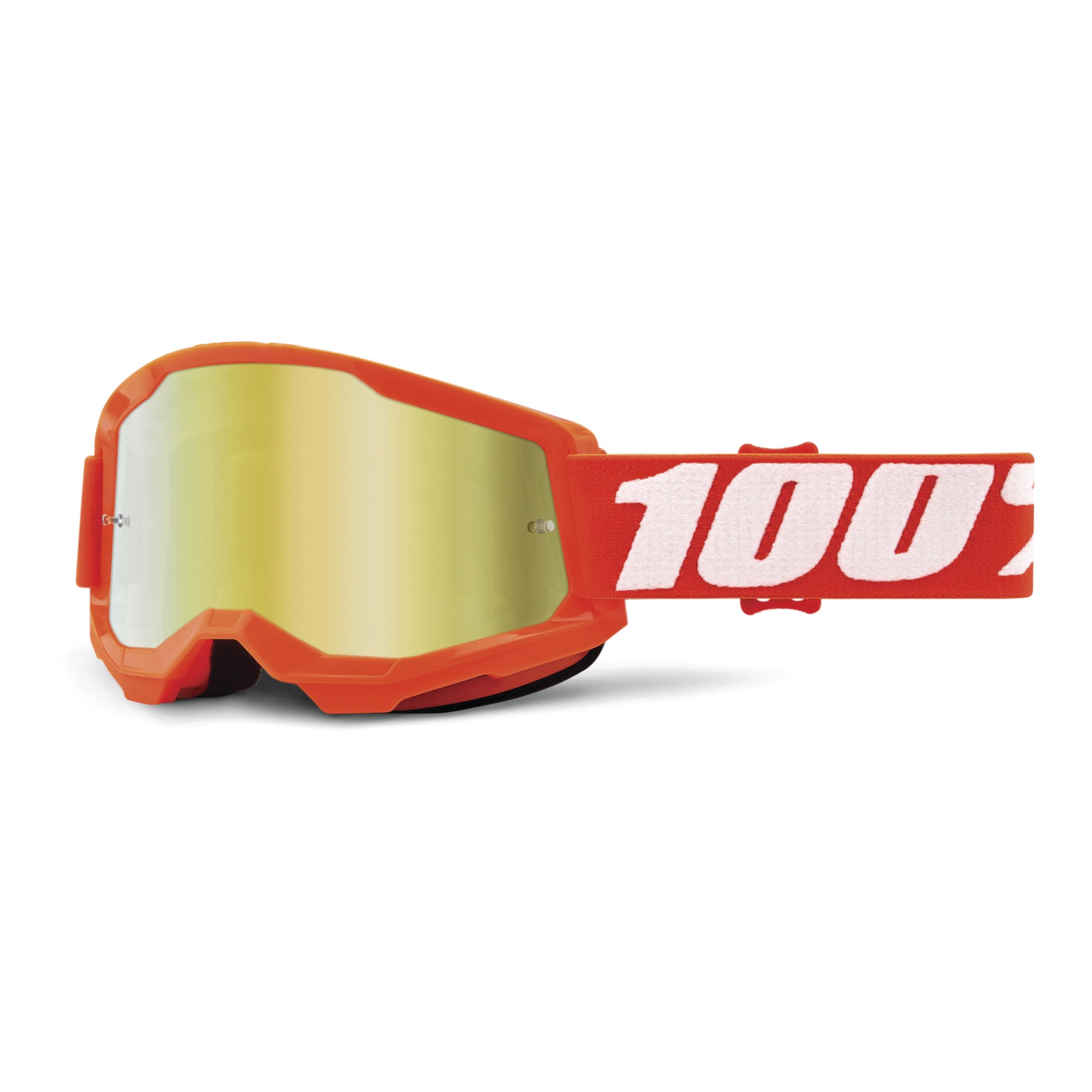 100% Strata 2 Goggles - Sports Goggles For Motocross & Mountain Biking - Eyewear For Bike Riders - Motocross Goggles For Men - O
