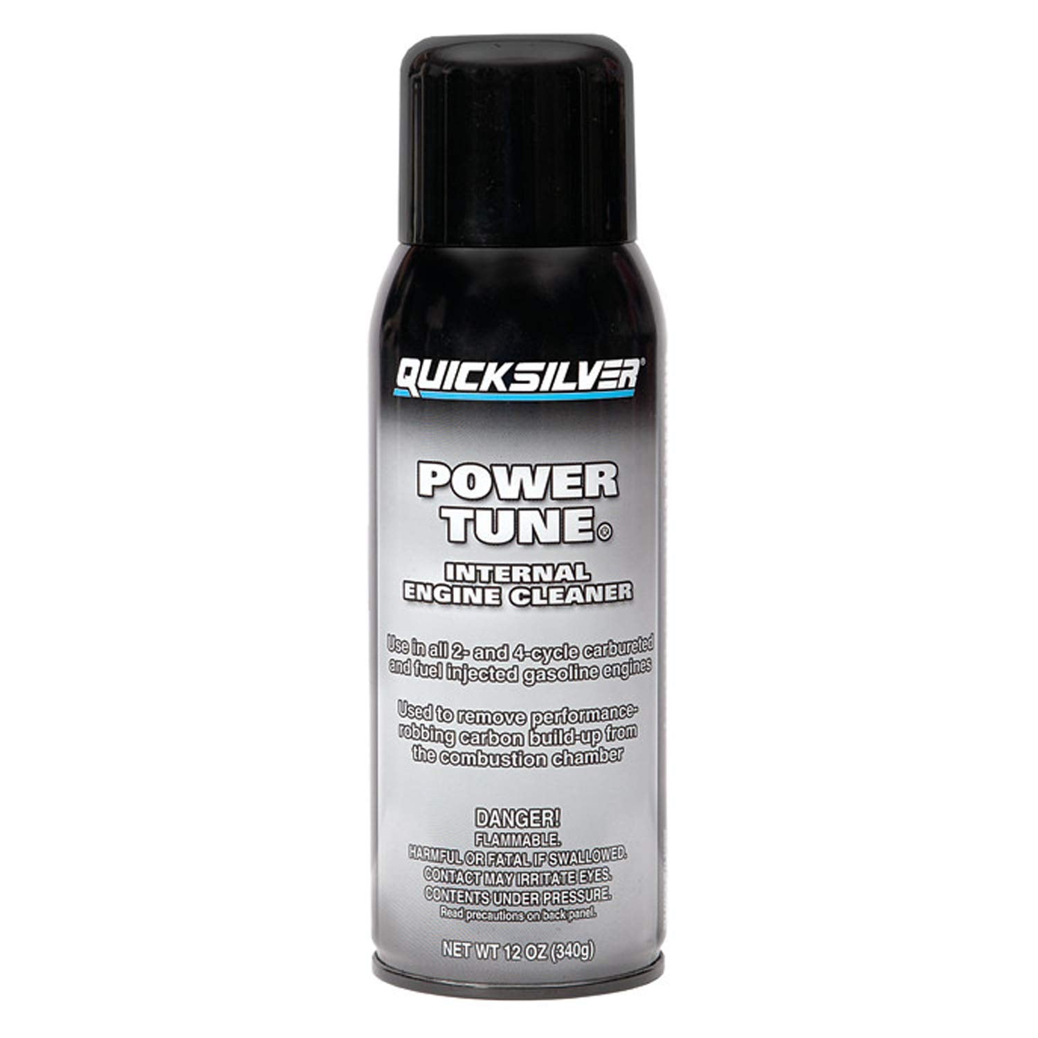 Quicksilver 858080Q03 Power Tune Internal Engine Cleaner For 2-Stroke, 4-Stroke And Fuel-Injected Gas Engines - 12 Oz.