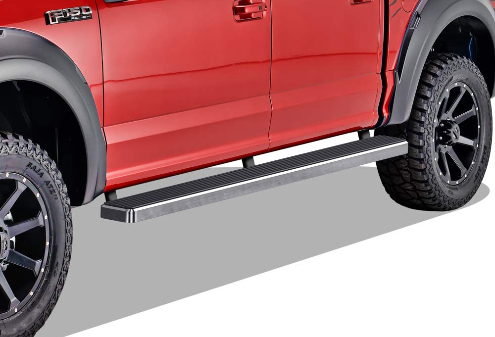Aps Running Boards 5In Compatible With Ford F150 2015-2024 Supercrew Cab & F150 Lightning 2022-2024 & F-250 F-350 Super Duty 201