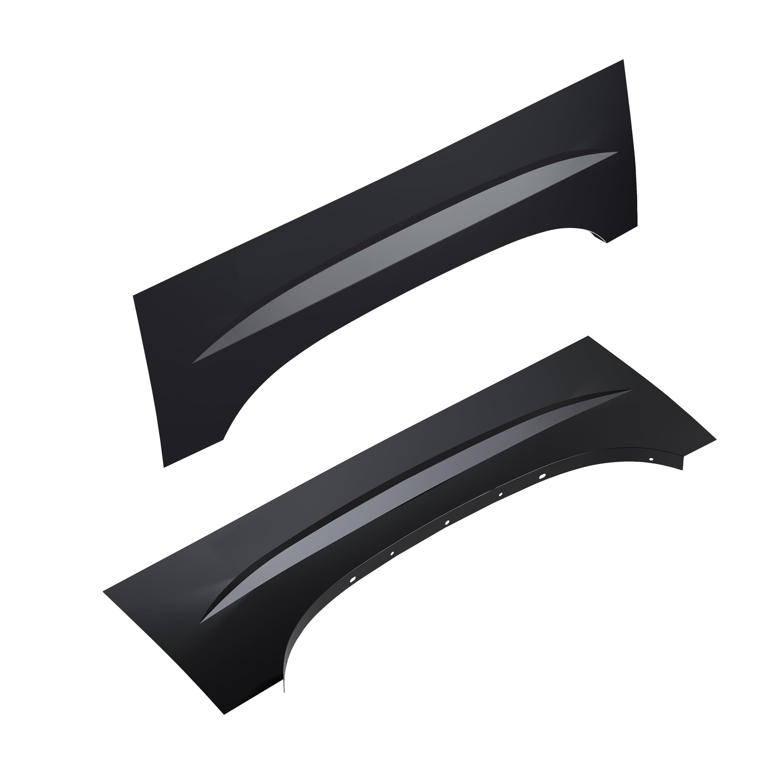 Ecotric Wheel Arch Repair Panels Replacement Compatible With 1999-2007 Chevy Silverado Gmc Sierra 1500 2500 3500 Upper Rear Pair