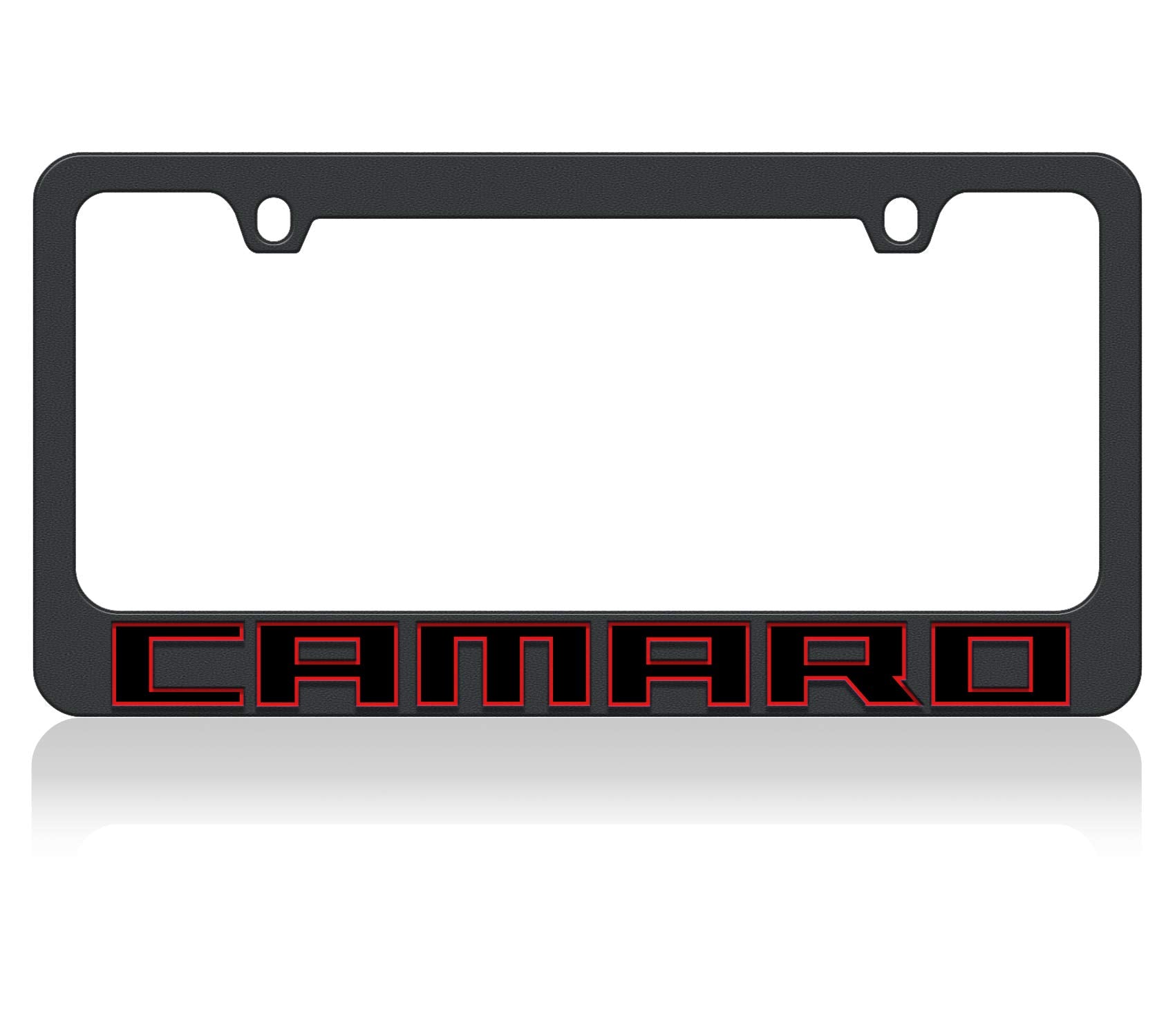 Eurosport Daytona- Compatible With -, 2018 Chevrolet Camaro - Black License Plate Frame