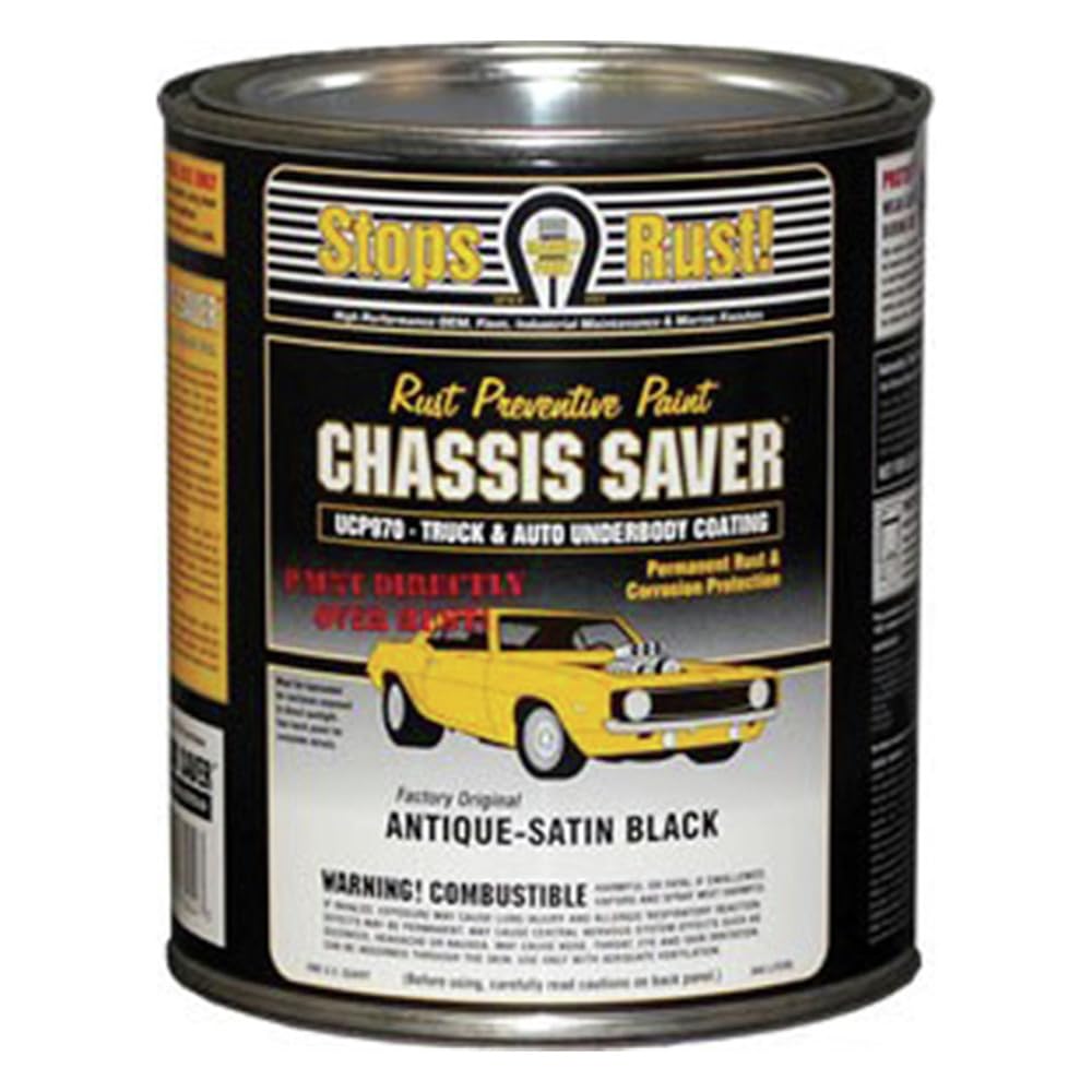 Magnet Paint Co. Ucp970-04 Chassis Saver 1 Quart Can Rust Preventive Truck And Auto Underbody Coating - Antique Satin Black