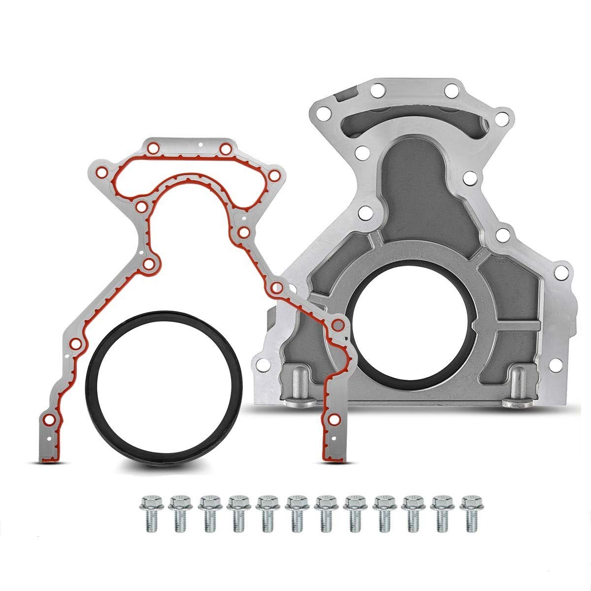 Rear Main Seal Cover Kit With Gasket Compatible With Chevrolet Corvette Camaro Silverado Tahoe Gmc Buick Cadillac Hummer Isuzu P