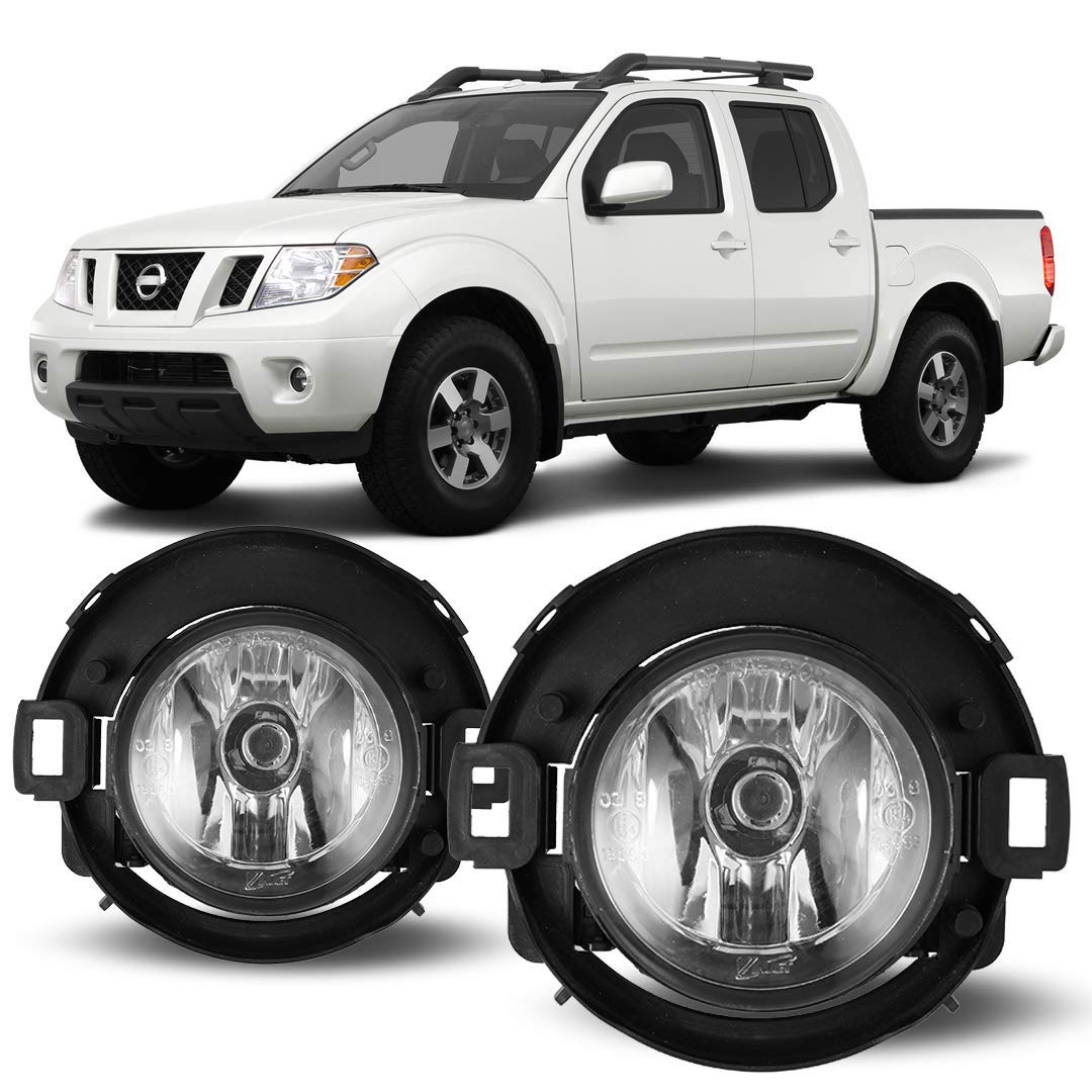 Winjet Fog Lights Oem Series For [2005-2015 Nissan Xterra] [2010-2017 Frontier][2018 2019 Nissan Frontier] With H11 12V 55W Halo