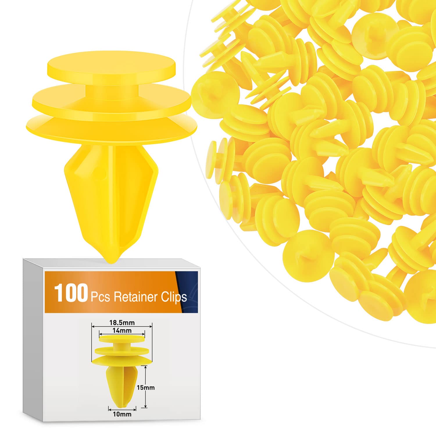 Gooacc 100Pcs Door Panel Clips Compatible With Jeep Dodge Chrysler, Better Replacement For Chrysler 6507055-Aa,6507686-Aa