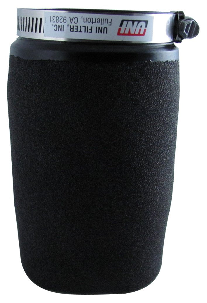 Uni Filter Up5245 Black Universal Urethane Flange Straight Clamp-On Pod Filter, 2 1/2'''' I.D. X 5'''' L (Up-5245)