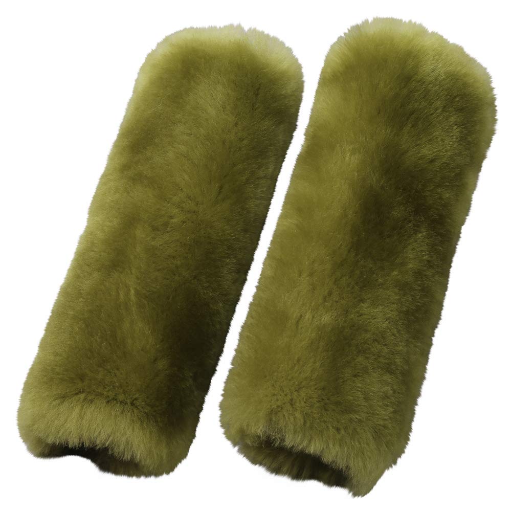 2 Pack Car Seat Belt Cover Cushion, Fluffy Soft Sheepskin Auto Should Seat Belt Pads, Neck Protector For Women Adults Baby Kids
