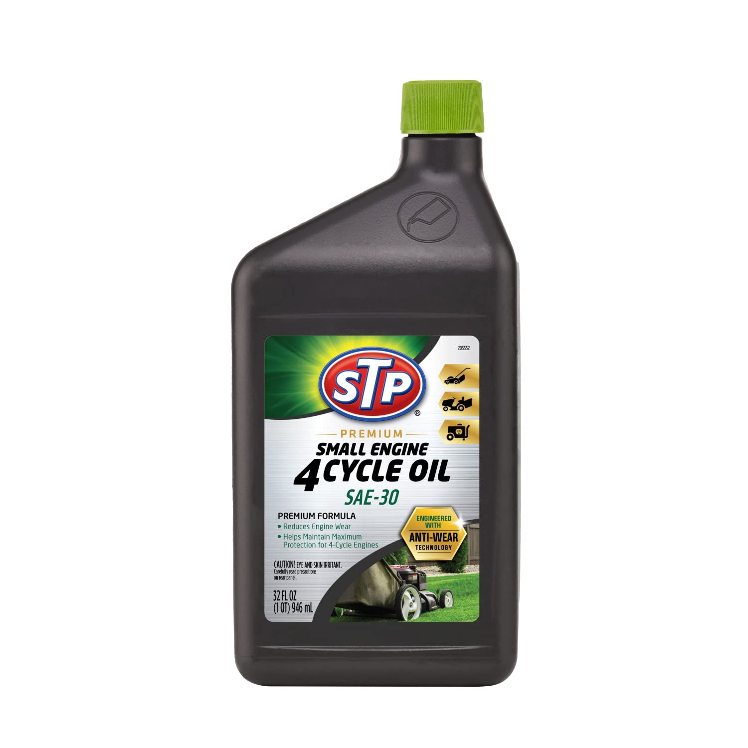 Stp Premium Small Engine 4 Cycle Oil Formula, Sae-30 Small Engine Oil Engine Care Reduces Wear For Lawnmower, Push Mower, Tracto