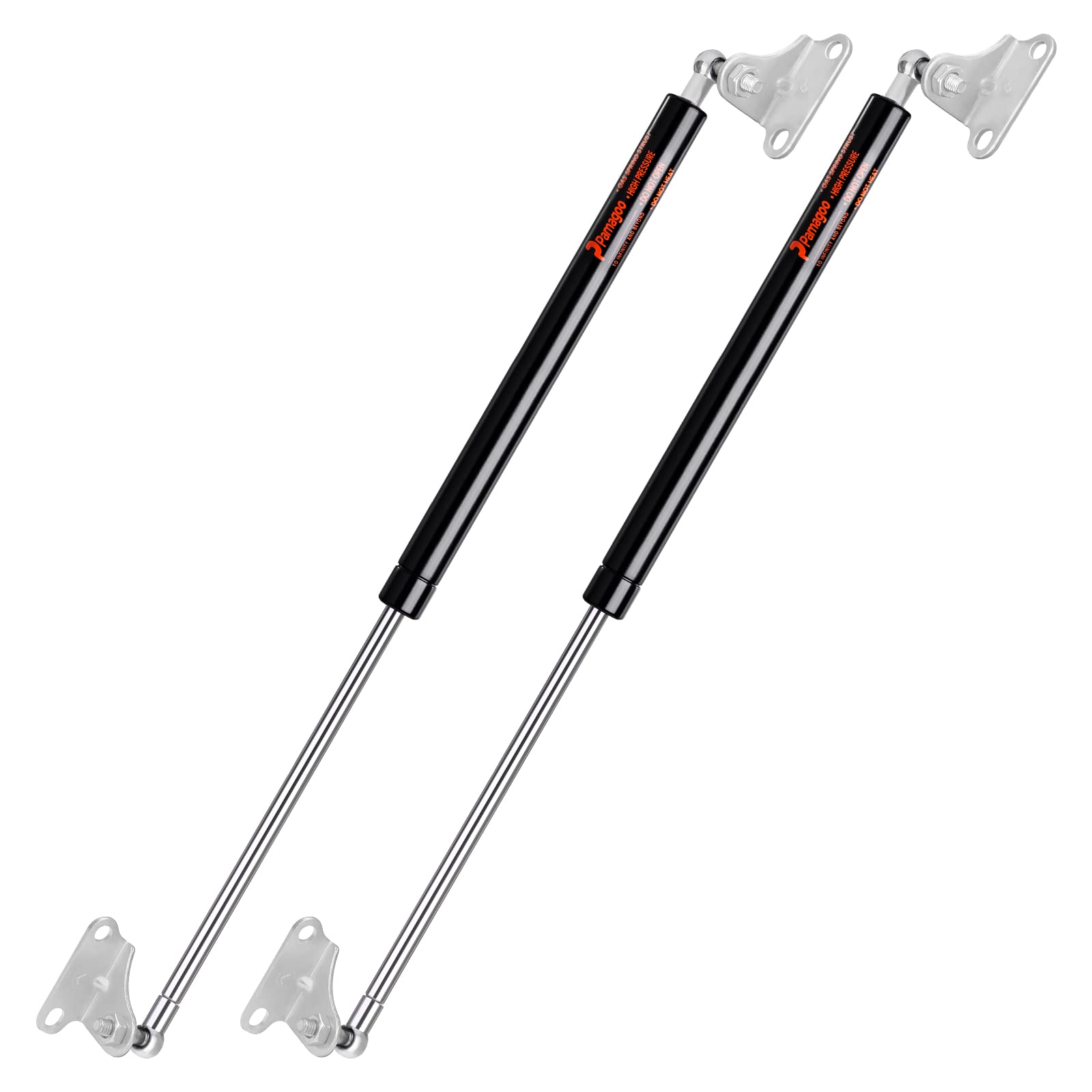 Pamagoo 20 Inch 80 Lbs Gas Strut Shocks, 356 N Per Prop With L-Type Mounts For Window, Floor Door, Toolbox Lid, Cabinet Cover Ot