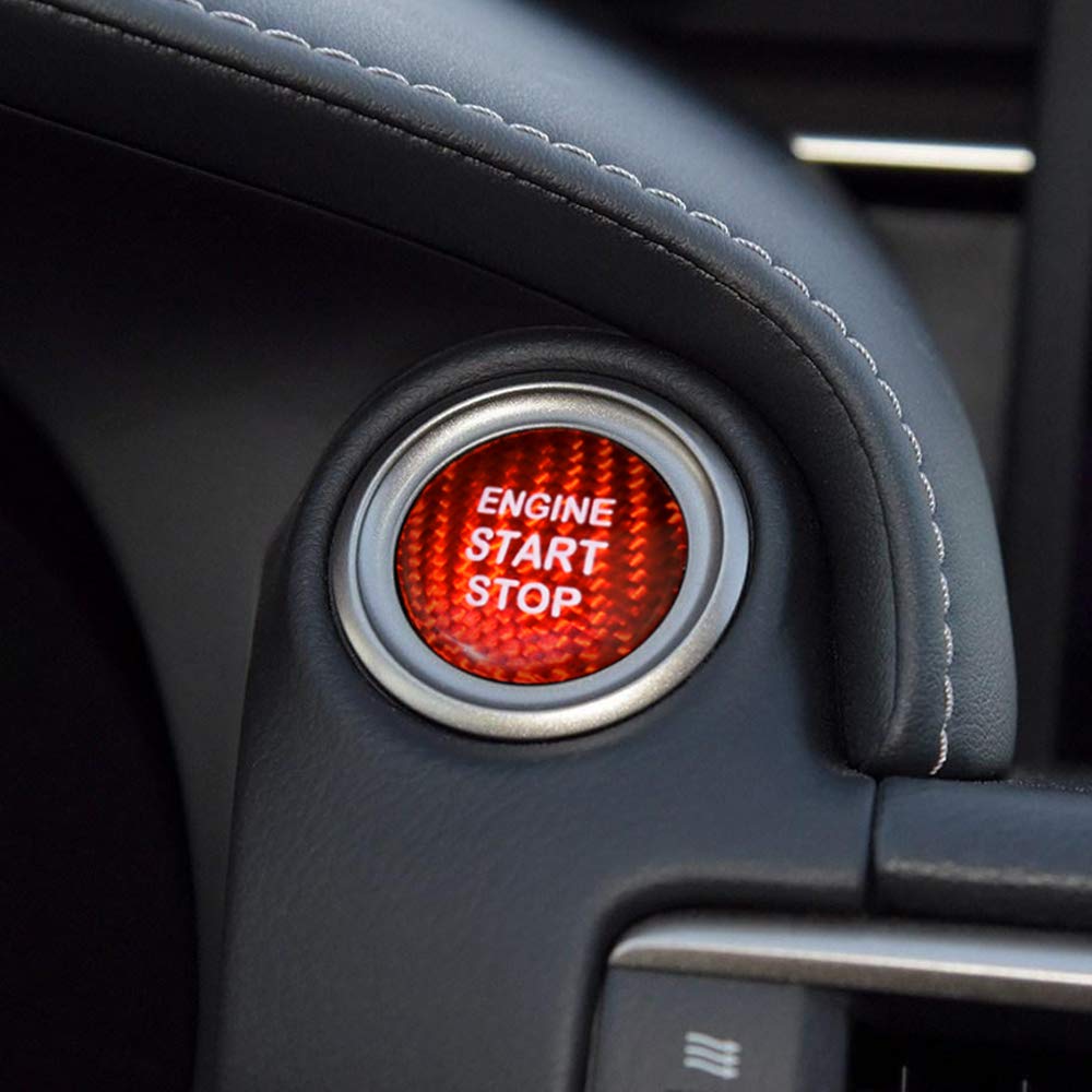 Airspeed Carbon Fiber Car Engine Start Button Sticker For Lexus Is250 Is200 Is300 Es350 Es330 Gs350 Gs300 Nx300 Nx200T Rx350 Rx3