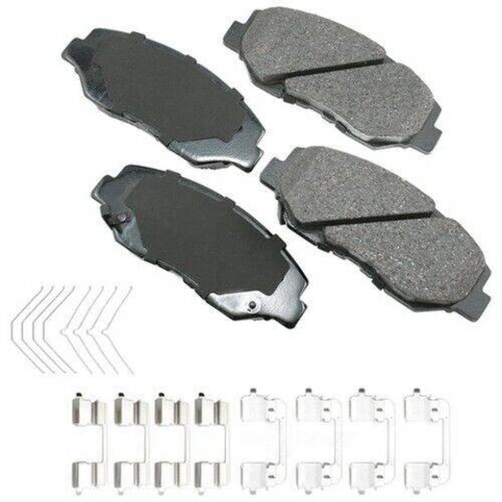 Akebono Act914A Ultra-Premium Ceramic Front Disc Brake Pads, Grey