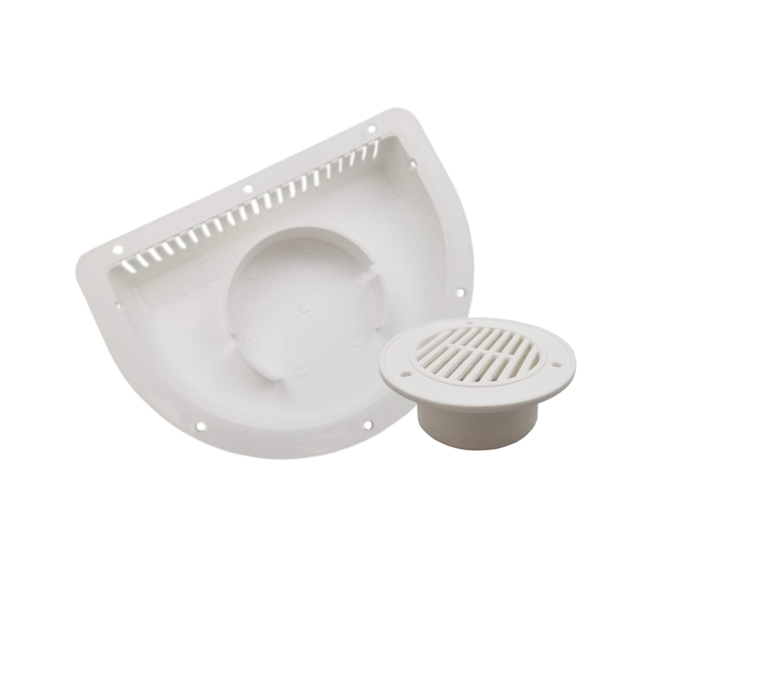 Closertowholesale Rv Atv Cycle Truck Cargo Work Trailer White Side Air Vent