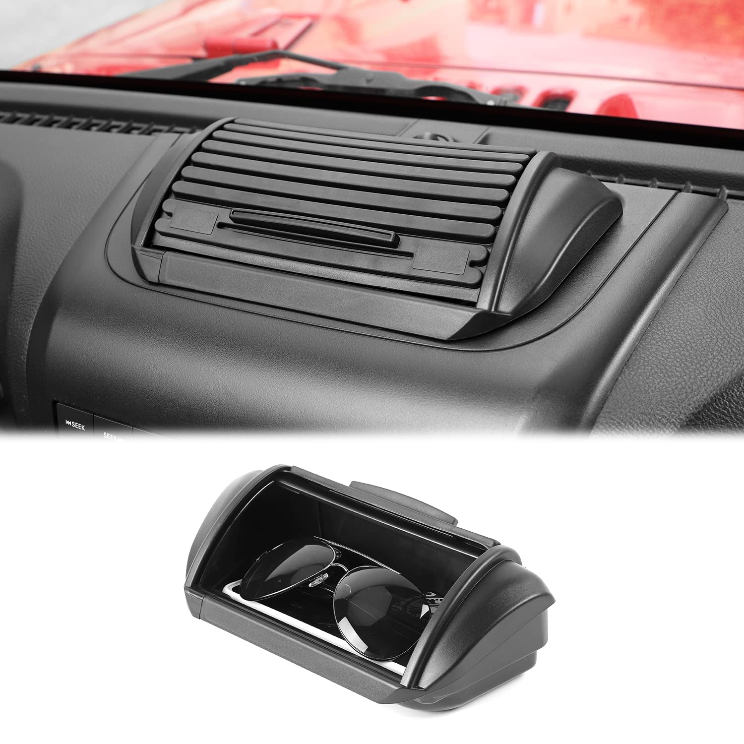 Rt-Tcz For Wrangler Jk Dashboard Storage Organizer Tray Box For Jeep Wrangler Jk Jku 2011 2012 2013 2014 2015 2016 2017 Storage