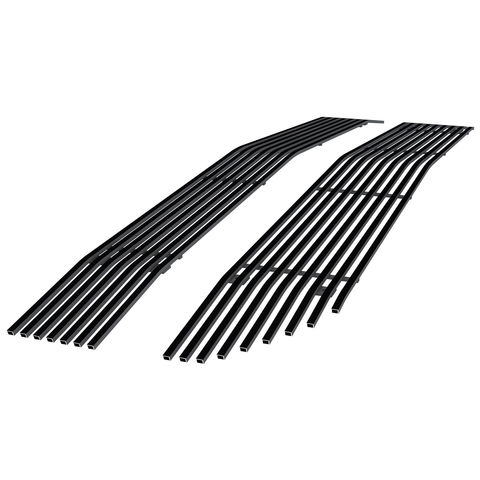 Aps Compatible With Chevy Silverado 1500 2016-2018 & Silverado 1500 Ld 19 Main Upper Stainless Steel Black 8X6 Horizontal Billet