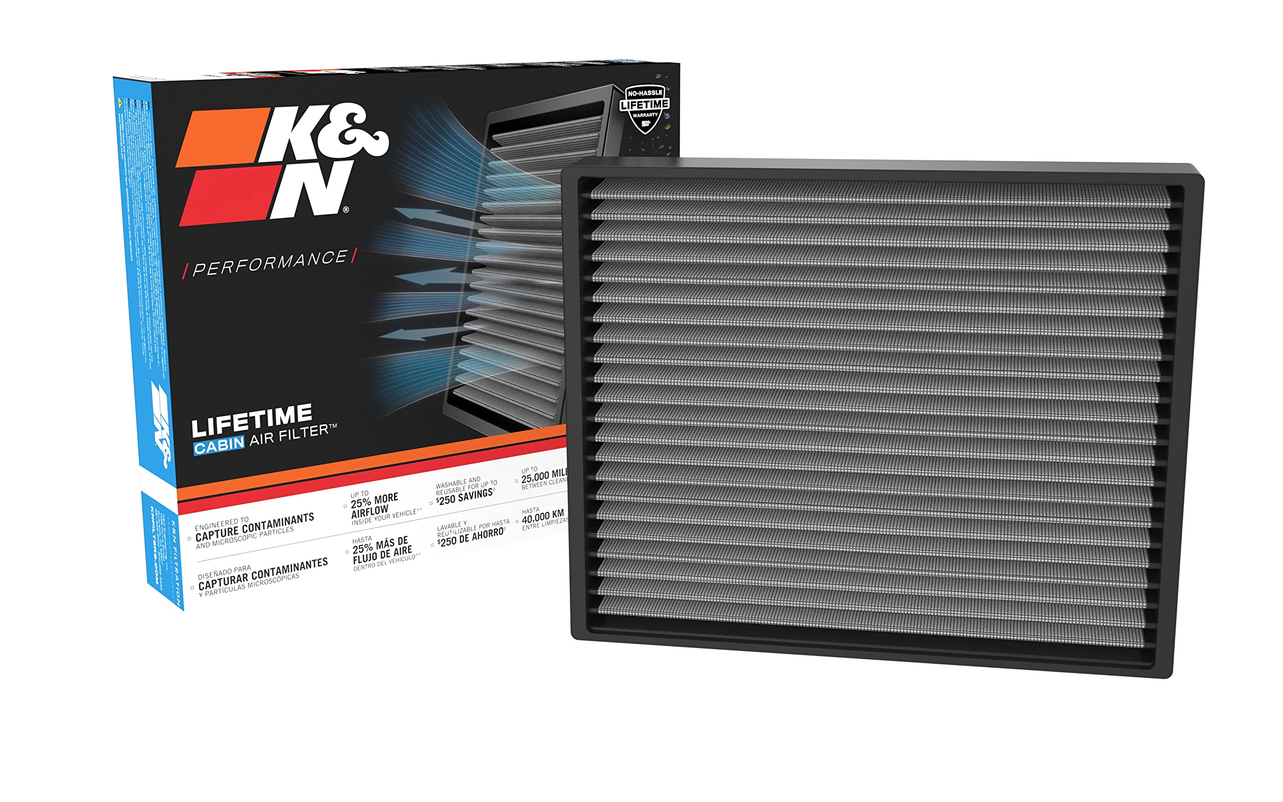 K&N Cabin Air Filter: Premium, Washable, Clean Airflow To Your Cabin Air Filter Replacement: Designed For 2021-2022 Ford Bronco,