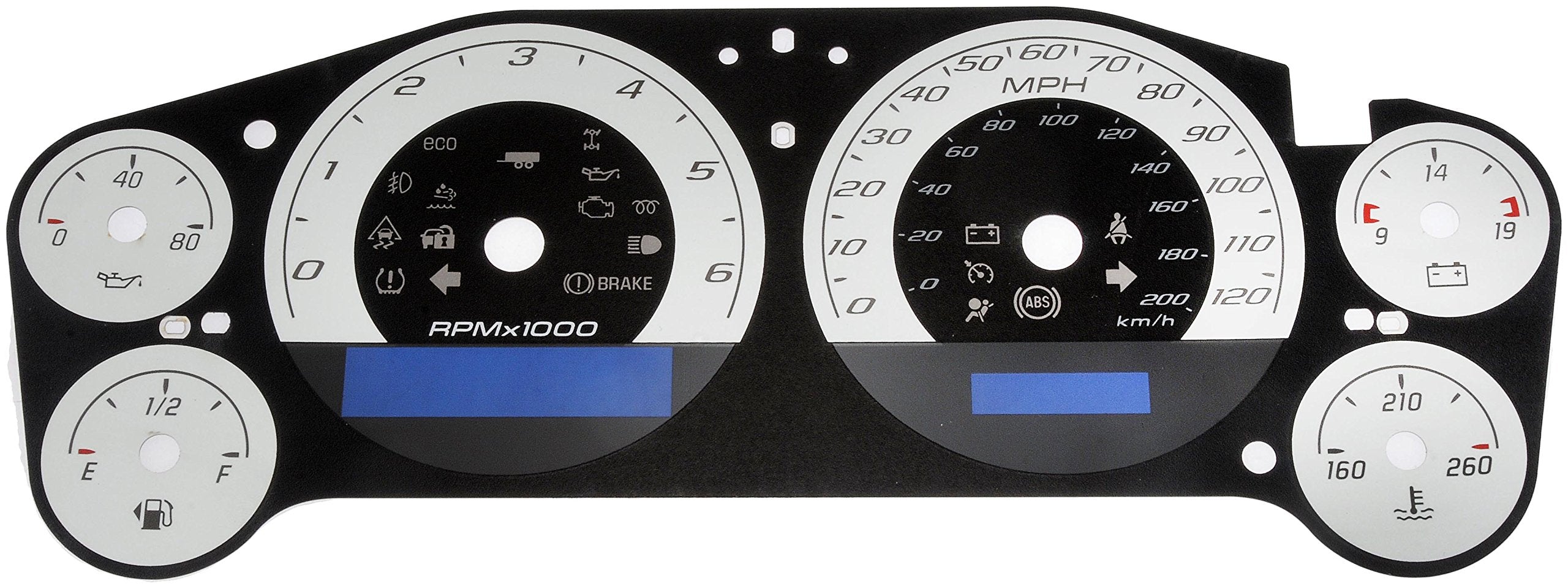 Dorman 10-0110B Instrument Cluster Upgrade Kit Compatible With Select Chevrolet / Gmc Models