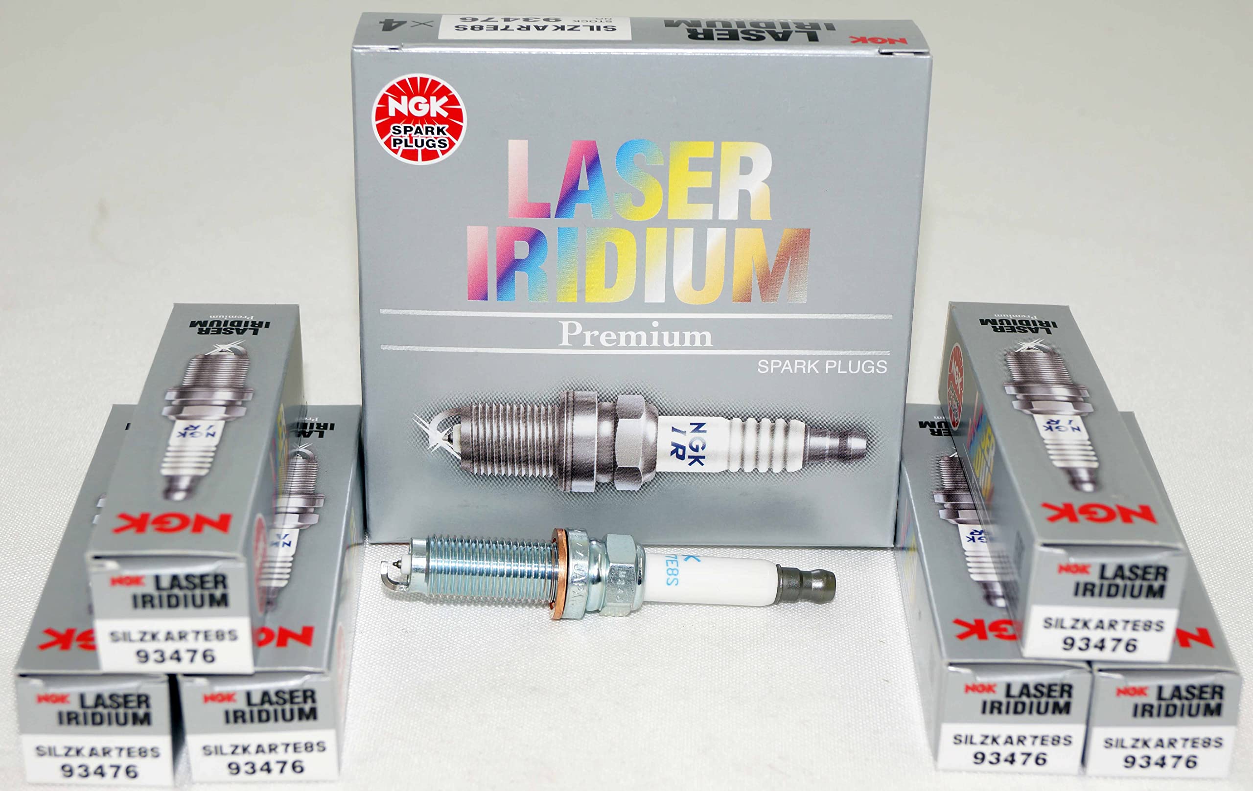 Ngk Spark Plug Silzkar7E8S 93476 Pack Of 6