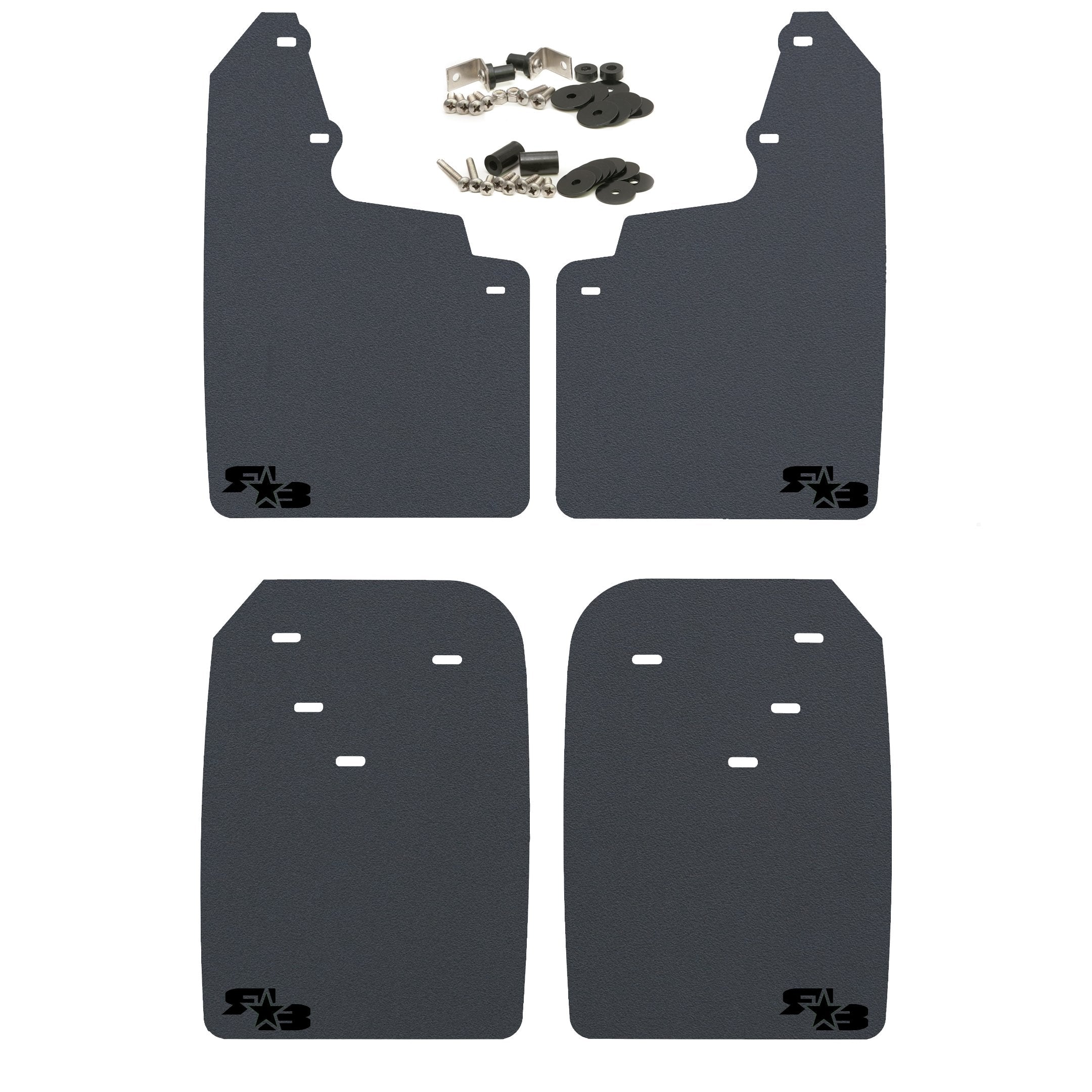Rokblokz Mud Flaps For Toyota Tacoma - Fits 2016+ Model Years - Multiple Colors Available - Set Of 4 - Includes Hardware And Det