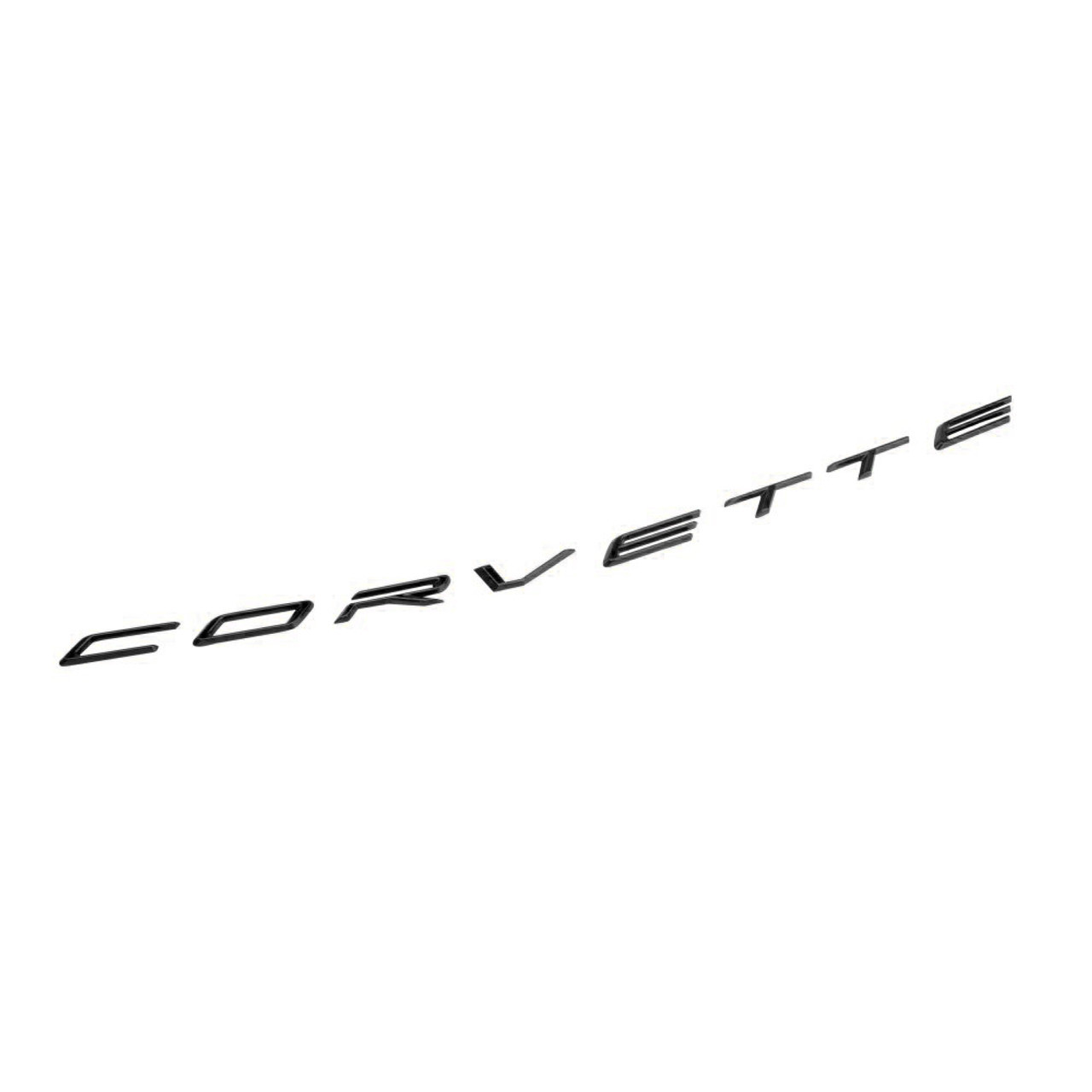 Chevrolet Script Rear Emblem, Carbon Flash :: 2020-2025 C8 Corvette Stingray