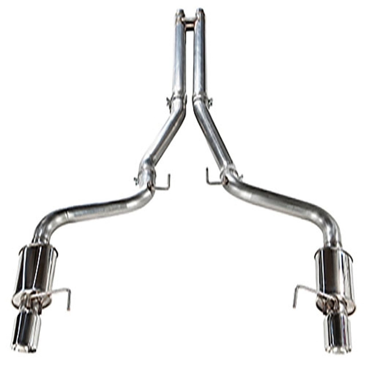 MRT 3" Sport Touring Cat Back Exhaust w/ 4" Dual Polished Tips:: 2015-2017 & 2024-2025 Ford Mustang GT w/ Non-Active Exhaust